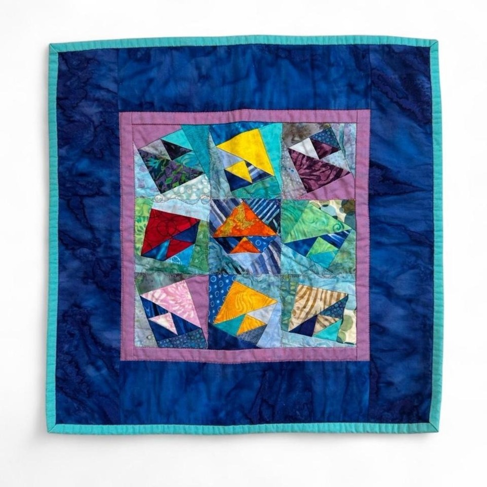 One-of-a-Kind Handmade Batik Mini Quilt